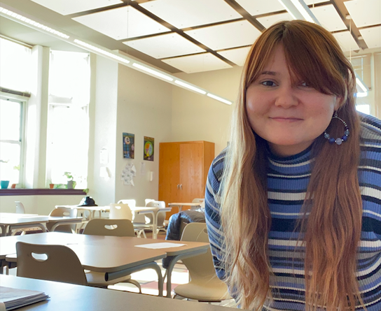 Alexandra Lambert in her classroom