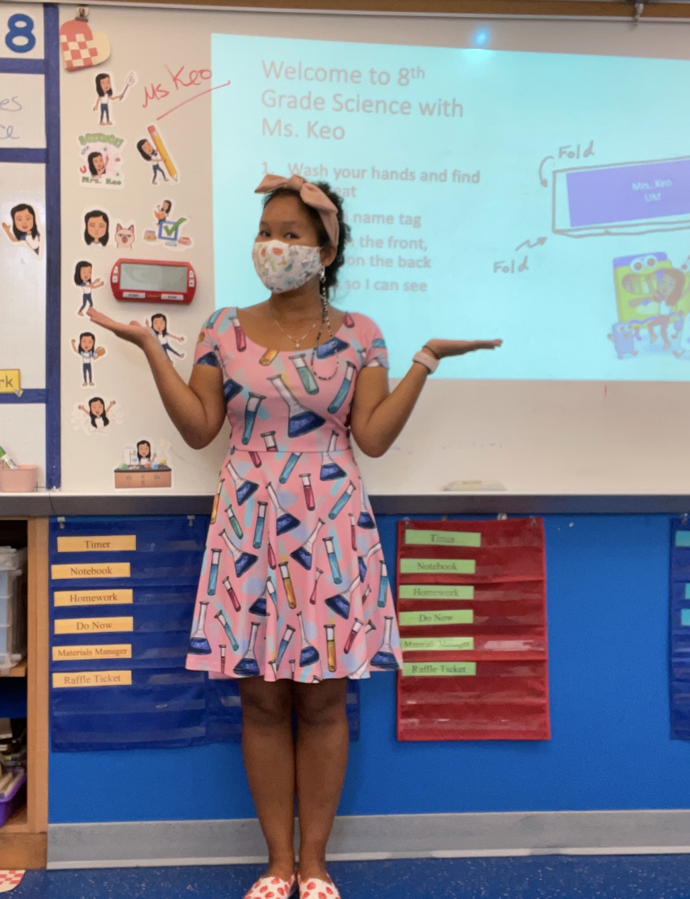 Ms. Keo in her Science Classroom