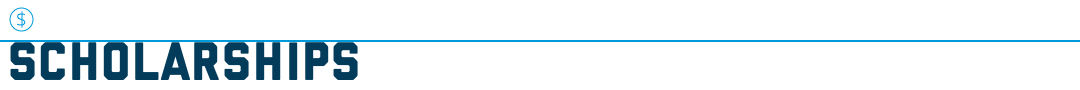 dollar sign followed by a line | SCHOLARSHIPS